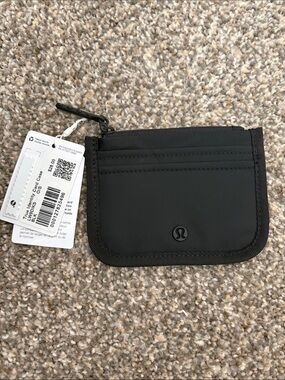 Lululemon True Identity Black Zip Card Holder Wallet